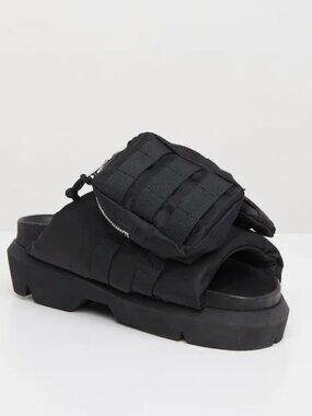 SACAI Pockets Slides in Black 43 10 New With Box Mens Sandals Shoes